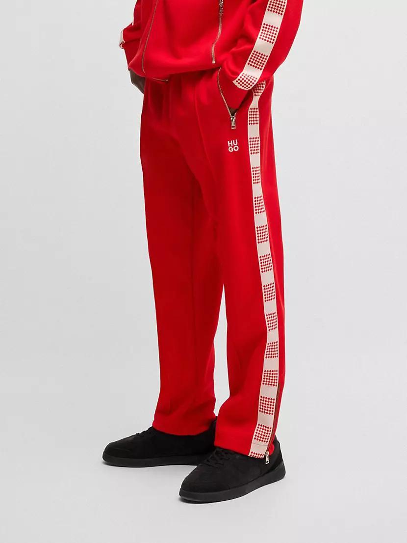 Tracksuit Bottoms with Checked Tape Product Image