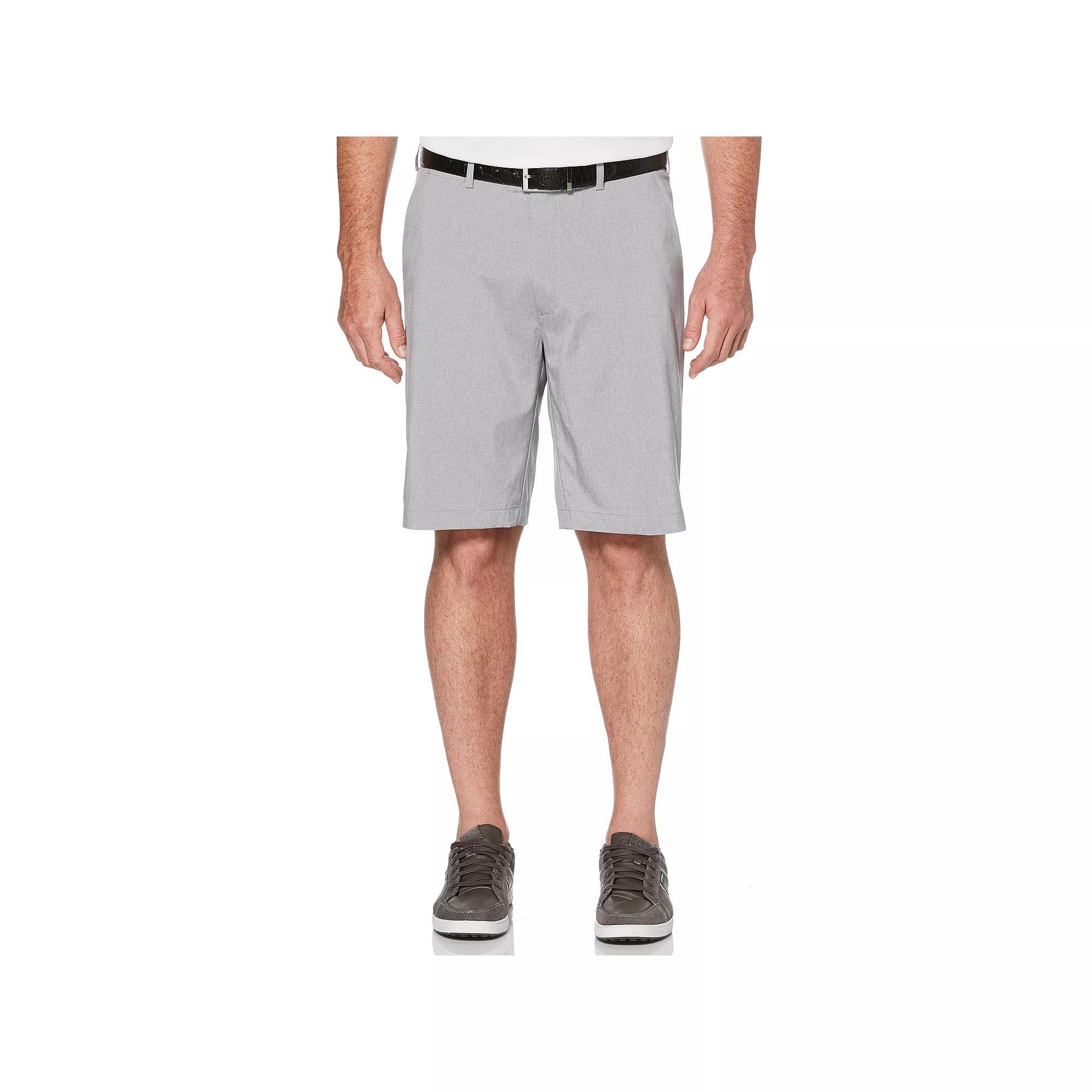 Men's Grand Slam 9" On Course Active Waistband Heathered Stretch Performance Golf Shorts, Size: 32, Light Gray Grey Product Image