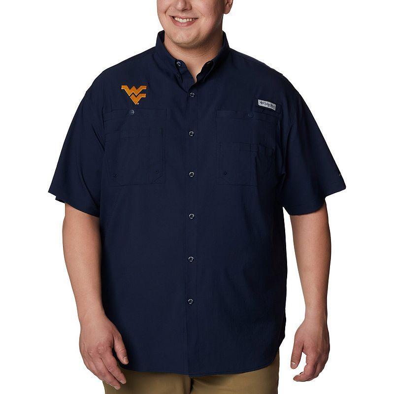 Columbia Men's Collegiate PFG Tamiami Short Sleeve Shirt - Tall - West Virginia- Product Image