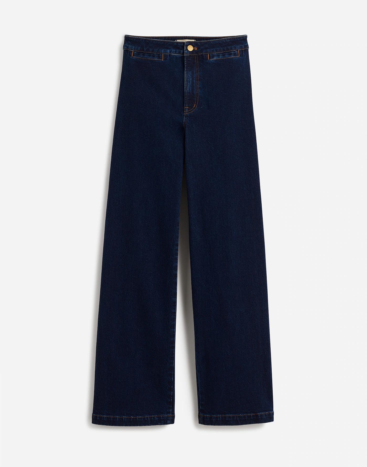 The Curvy Emmett Wide-Leg Jean in Leffers Wash: Welt Pocket Edition Product Image