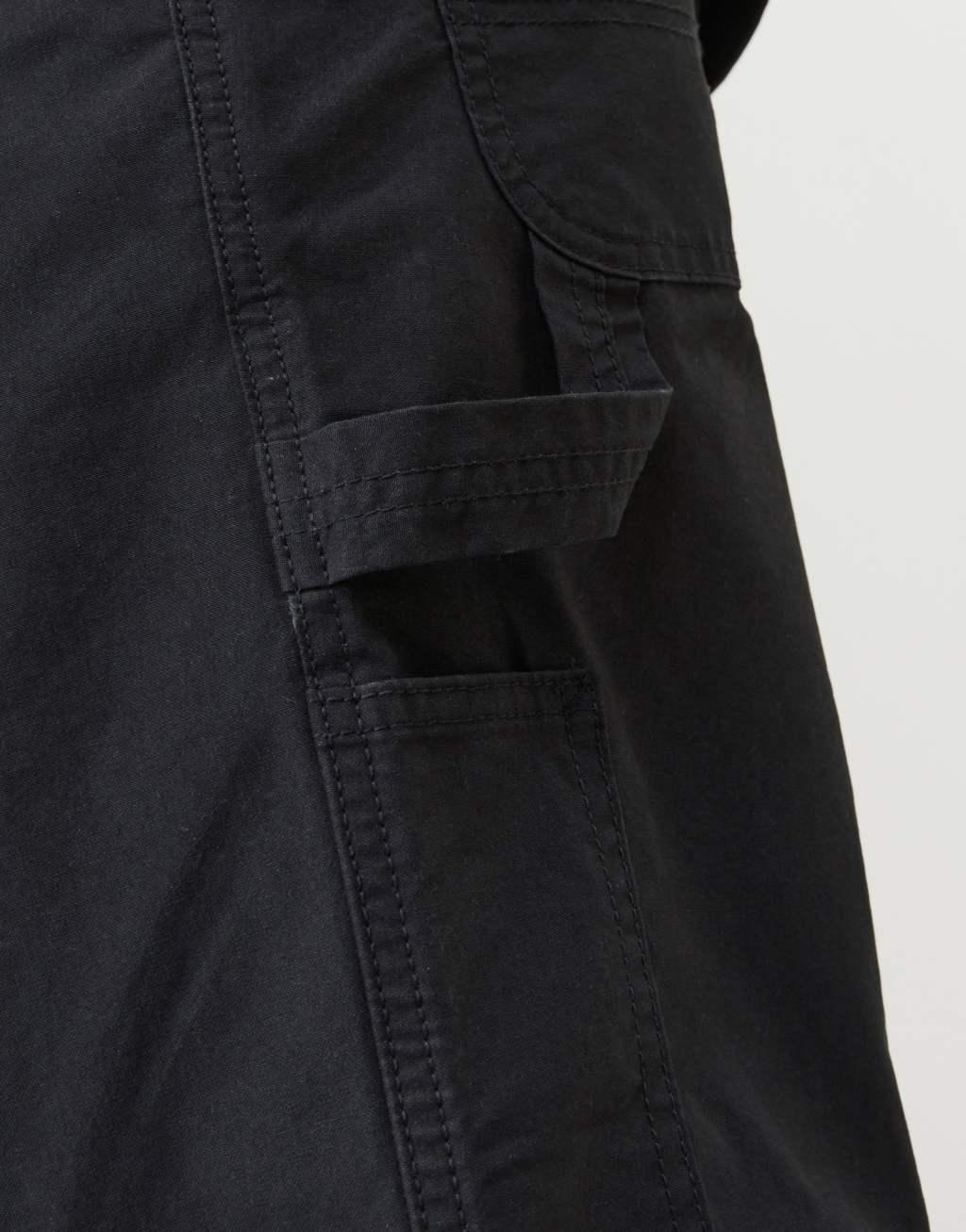 Jack & Jones wide fit carpenter pants in black Product Image