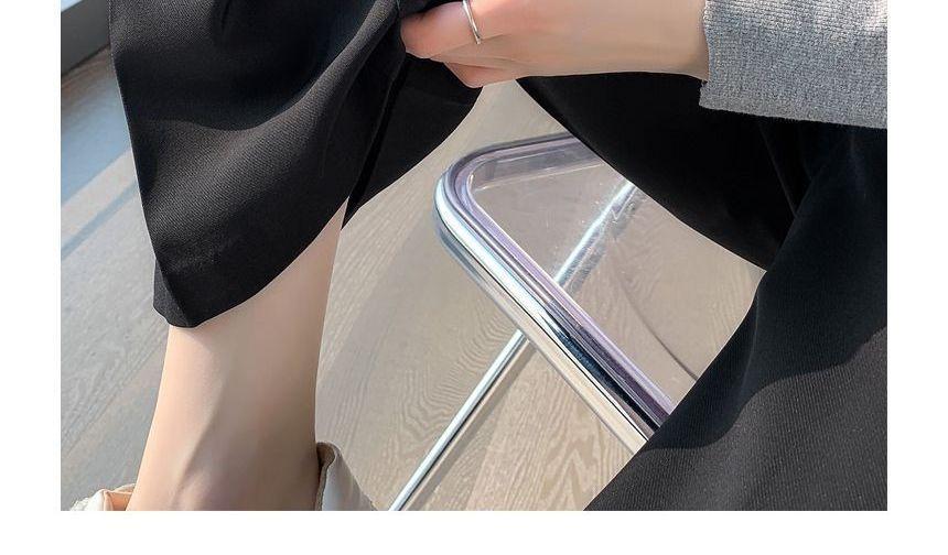 High Waist Plain Flared Pants (Various Designs) Product Image