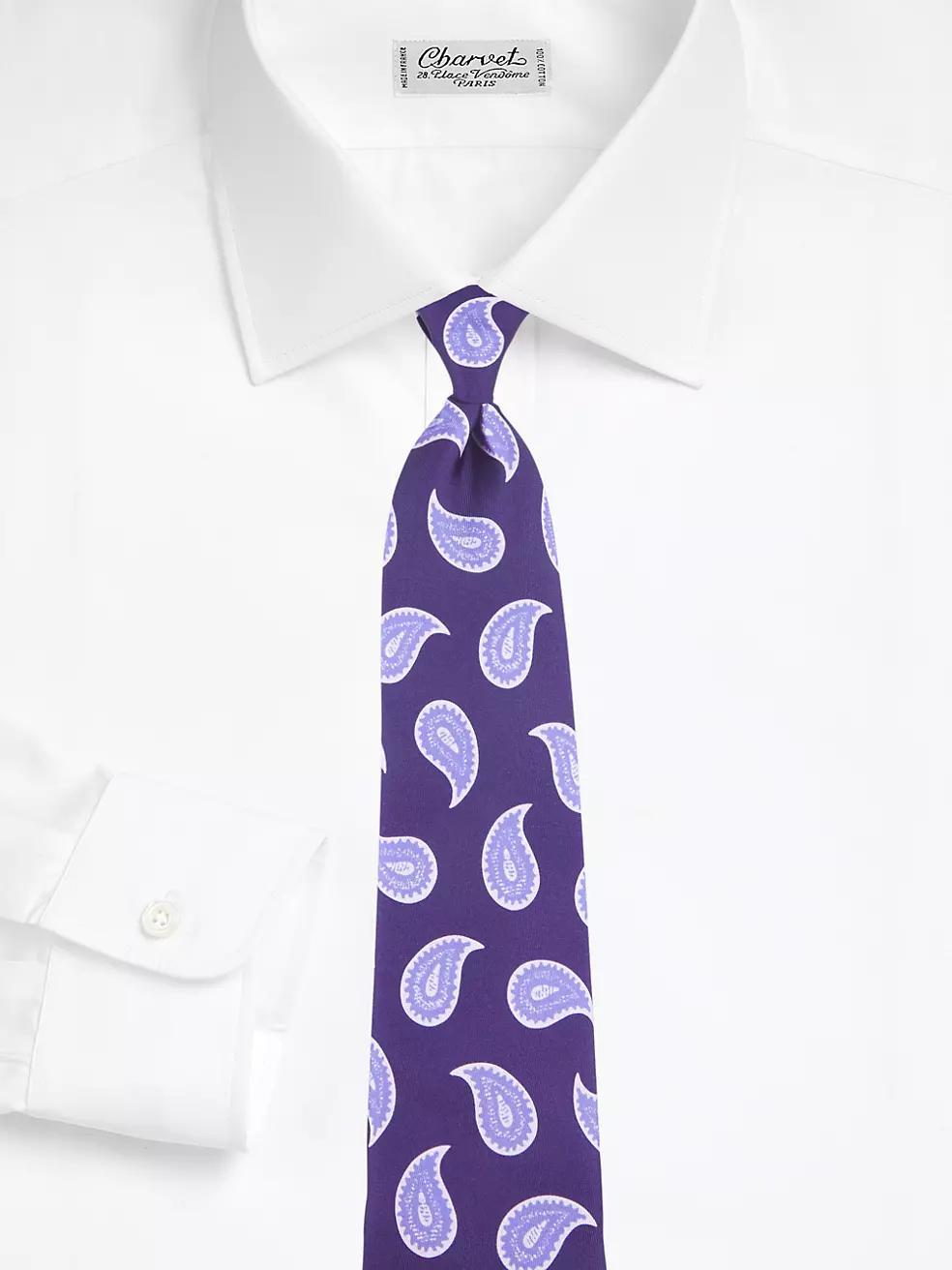 Mens Paisley Woven Silk Tie Product Image