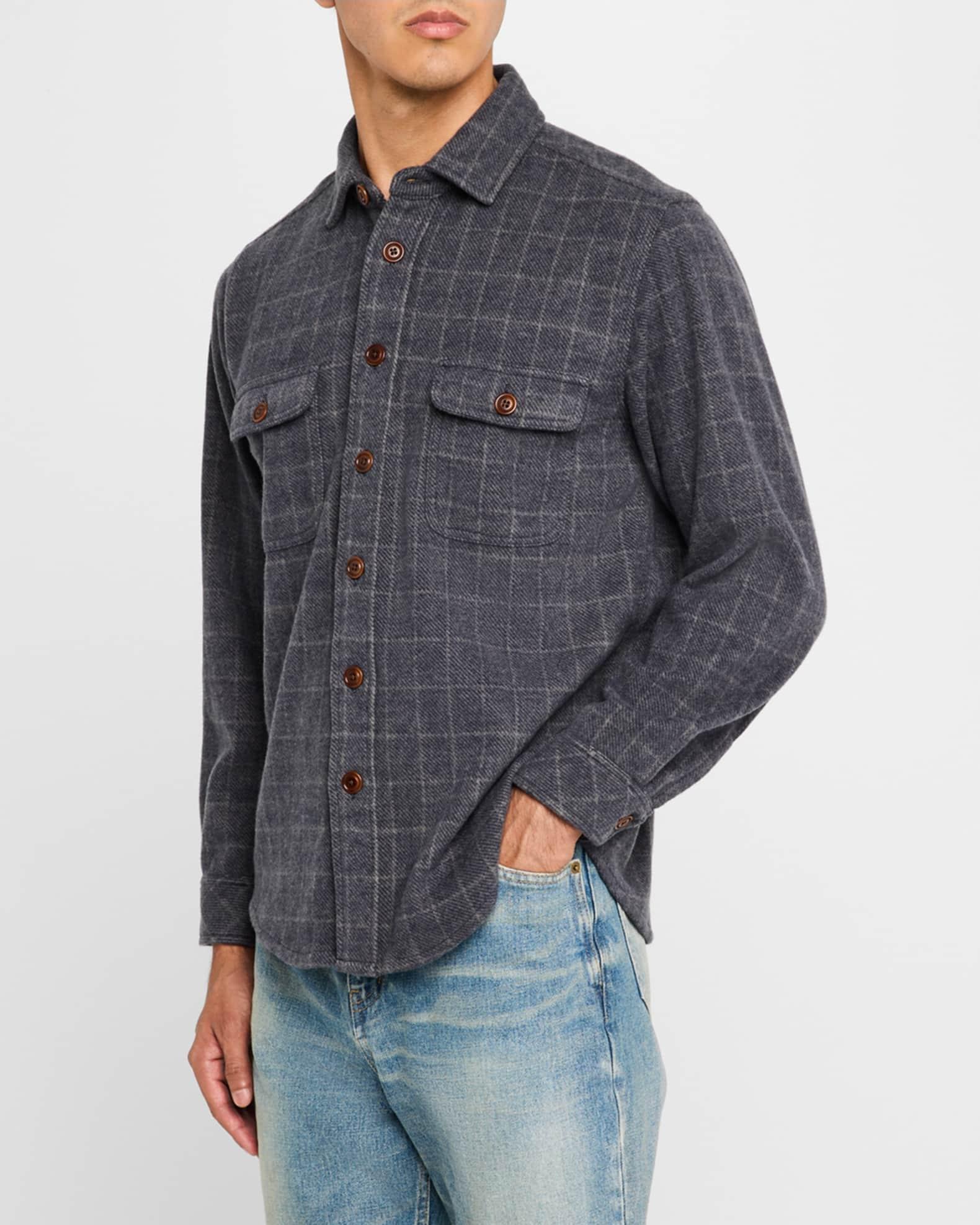 Men's Alder Check Flannel Button-Down Shirt Product Image