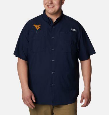 Columbia Men's Collegiate PFG Tamiami Short Sleeve Shirt - Tall - West Virginia- Product Image