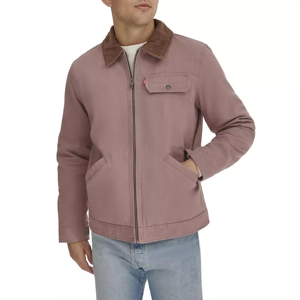 Men's Levi's® Trucker Jacket with Corduroy Collar, Size: Small, Pink Product Image