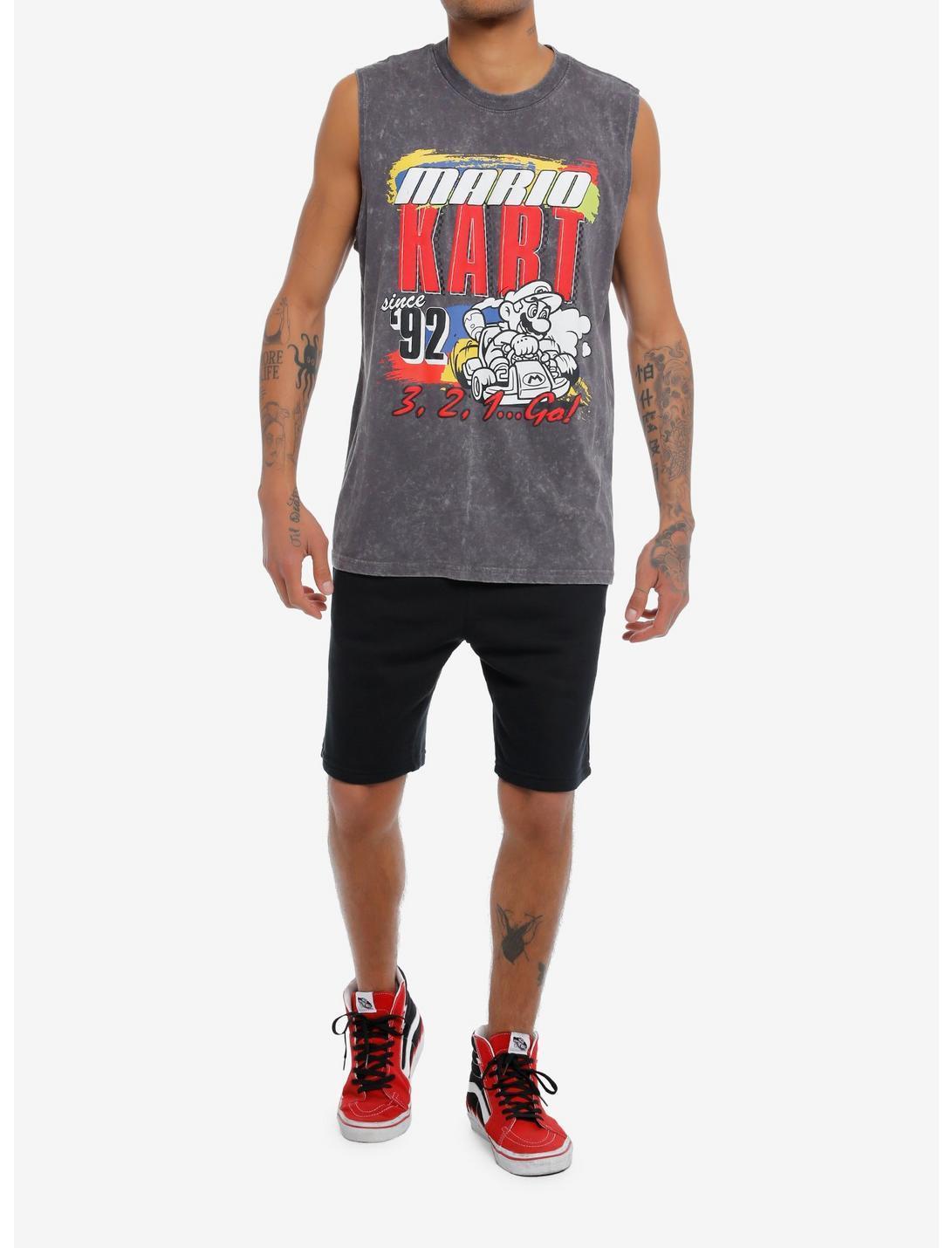 Mario Kart 92 Dark Wash Muscle Tank Top Product Image