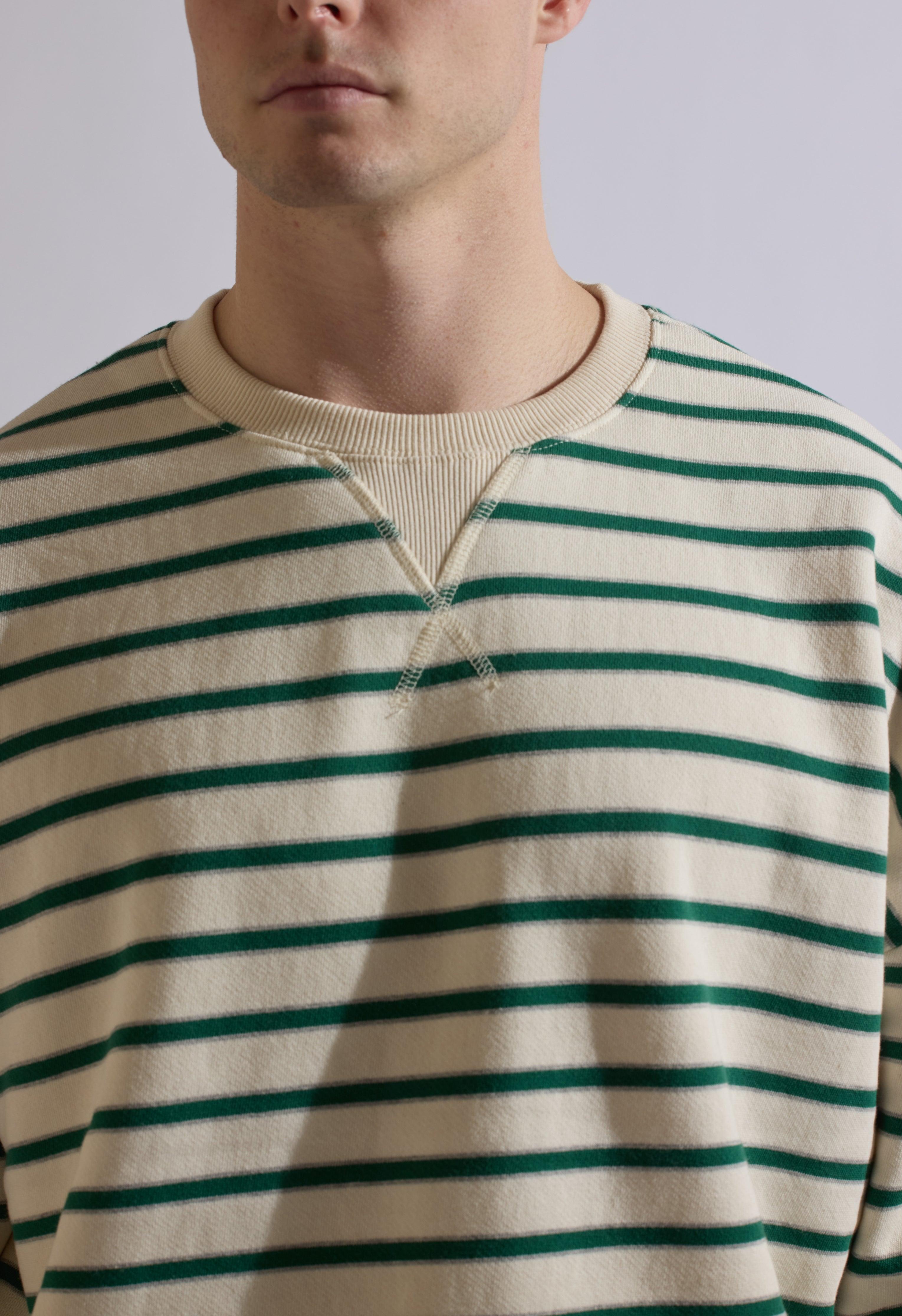 Green Stripe Sweatshirt Product Image