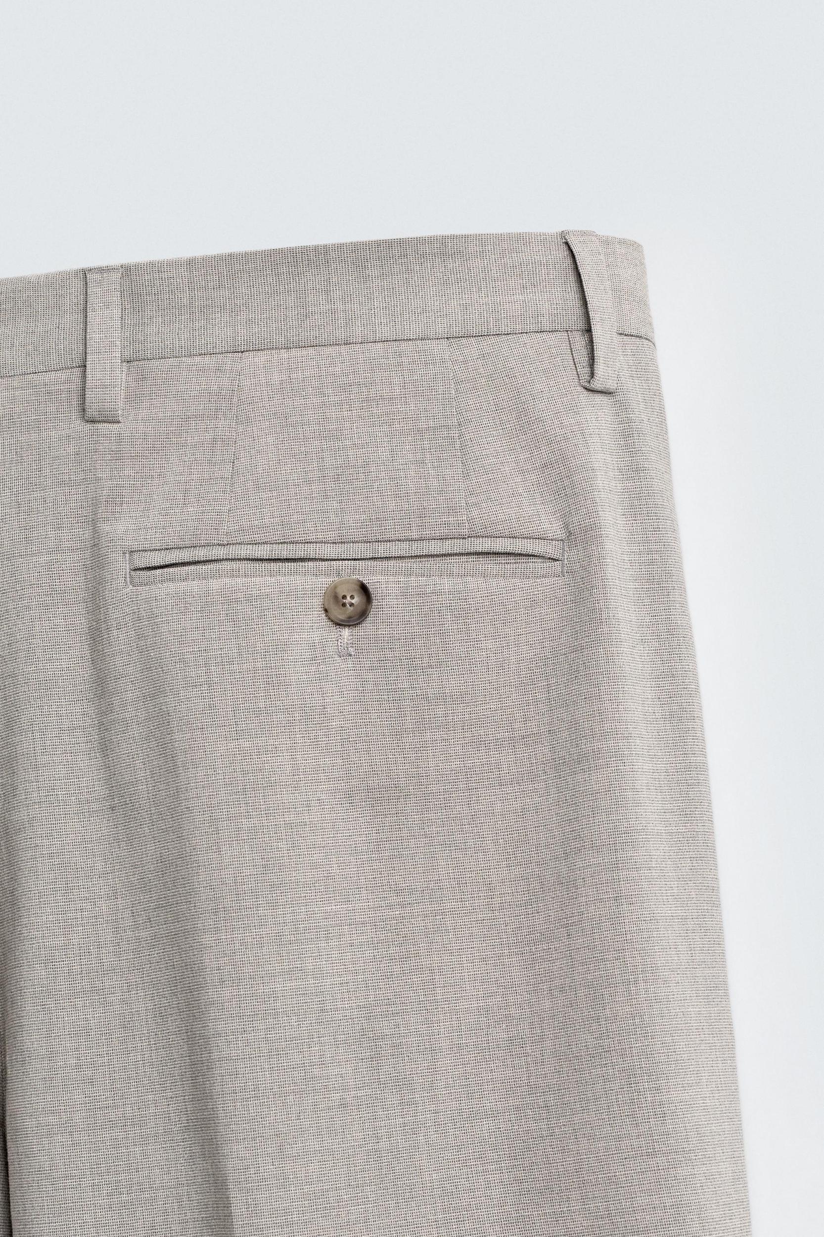 TEXTURED SUIT PANTS Product Image