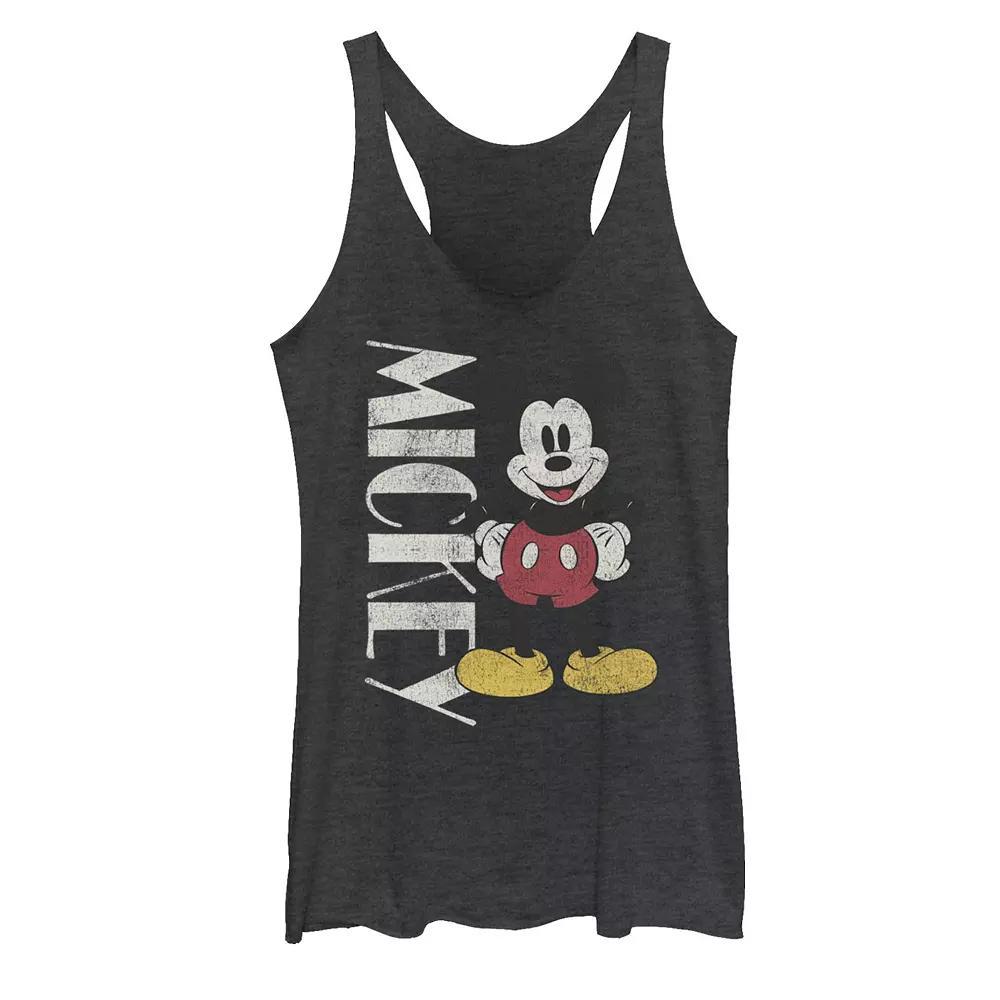 Disney's Mickey And Friends Mickey Vintage Stance Juniors' Racerback Graphic Tank Top, Girl's,  Product Image
