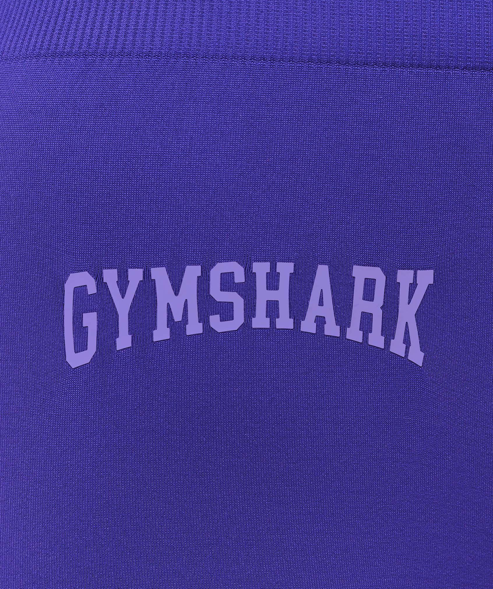Gymshark Everyday Seamless Graphic Tank - Cobalt Purple Female Product Image