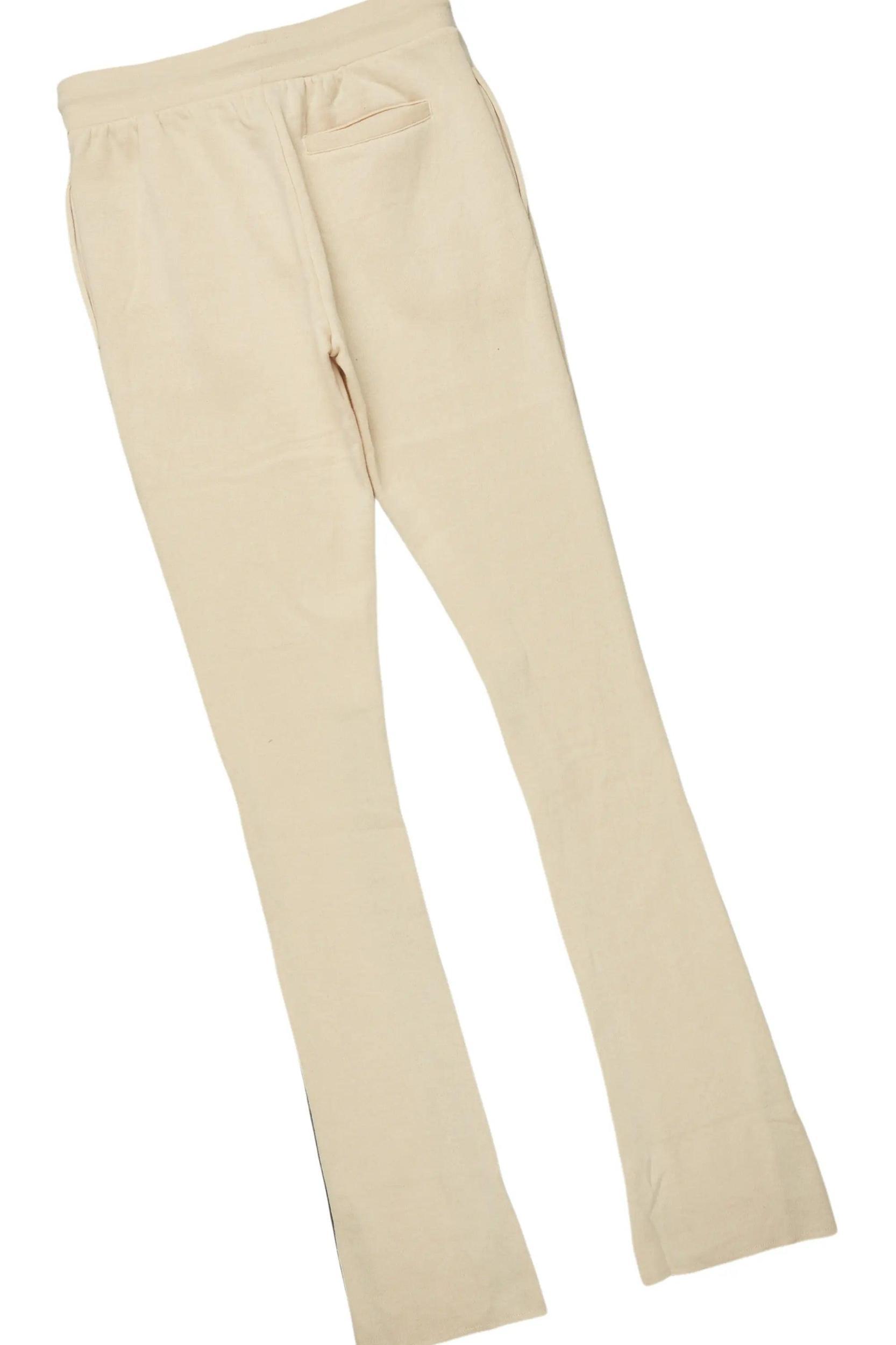 Basic Beige Hoodie/Stacked Flare Track Set Male Product Image