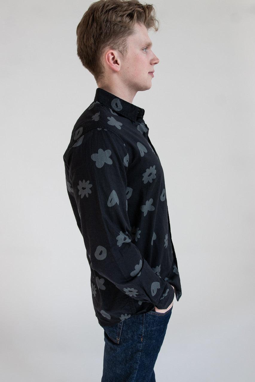 Monochrome Doodles Button Up Product Image