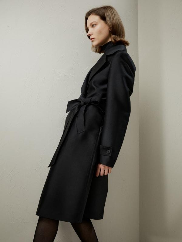 Silk-Wool Mixed Trenchcoat Product Image