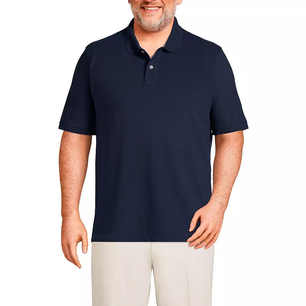 Big & Tall Lands' End Short Sleeve Comfort-First Mesh Polo Shirt, Men's, Size: 3XL Tall, Black Product Image