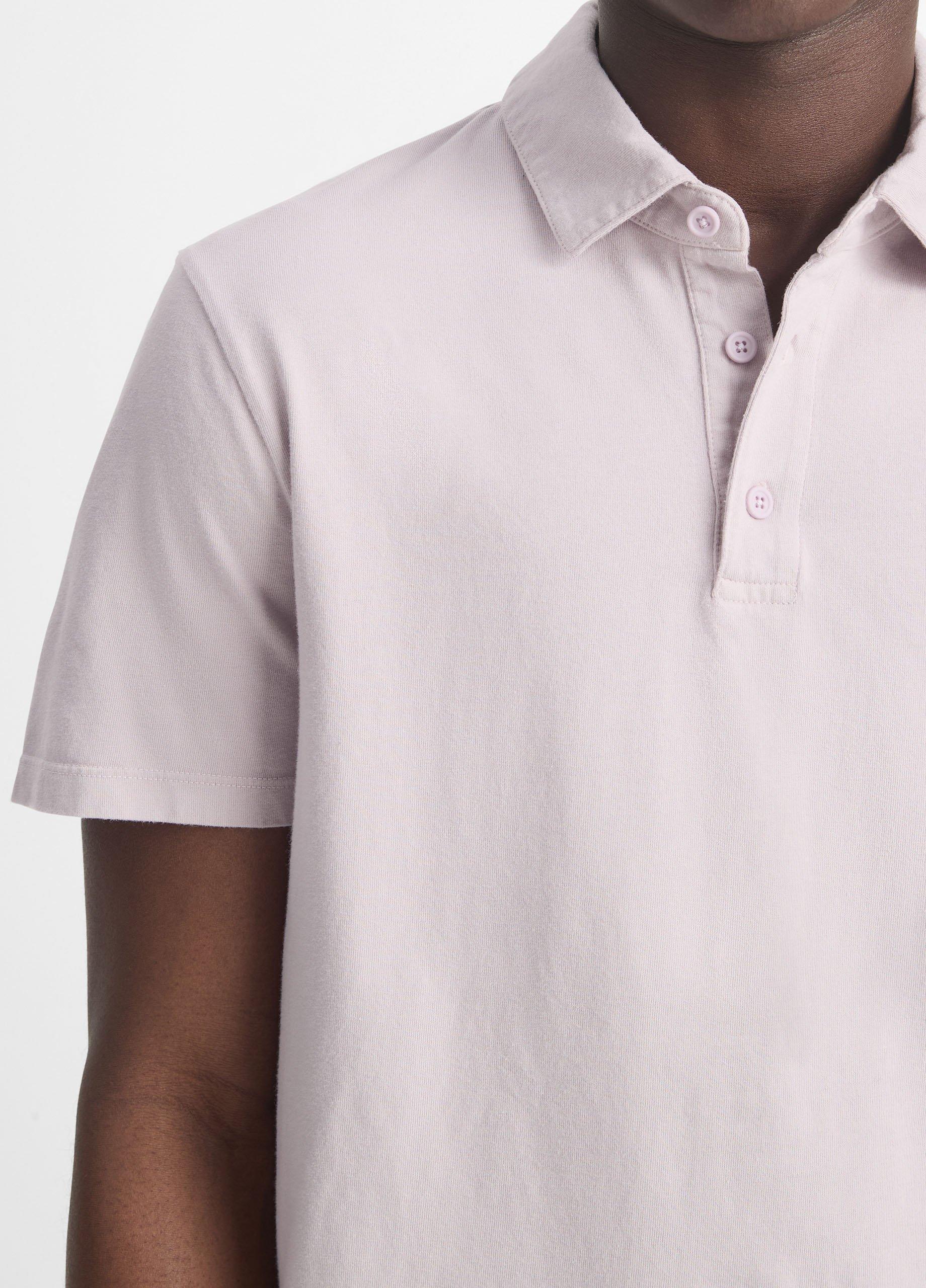 Garment Dye Cotton Polo Shirt Product Image