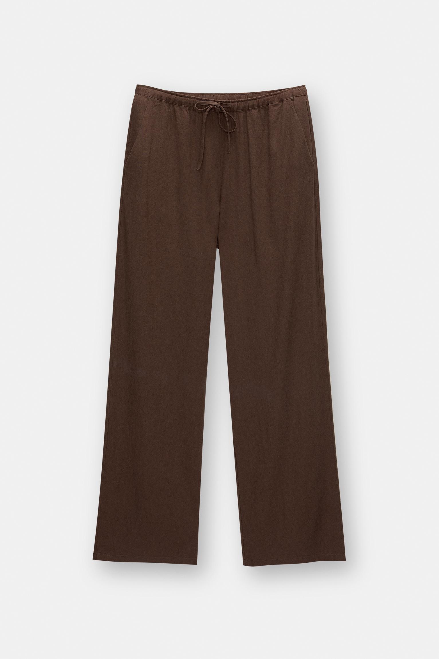 Linen blend sweatpants Product Image