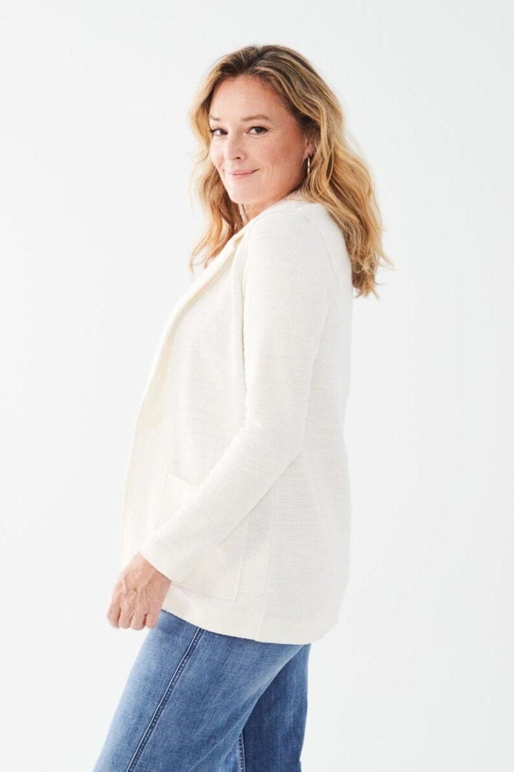 Textured Knit Blazer Product Image