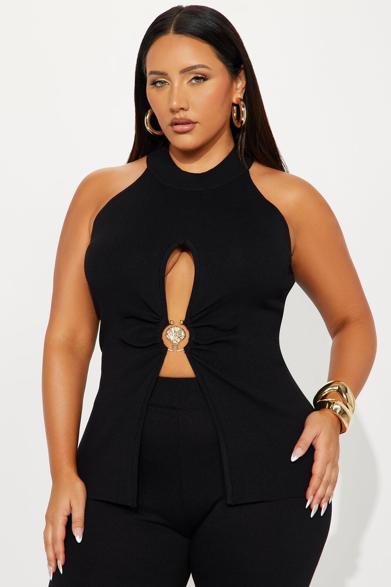 Paradise Nights Sweater Pant Set - Black Female Product Image