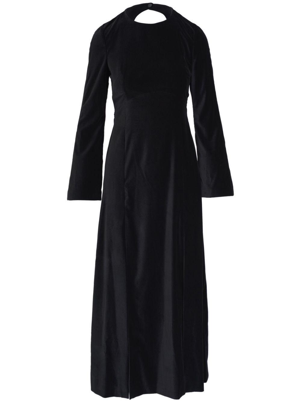 AKRIS PUNTO Velvet Dress In Black Product Image