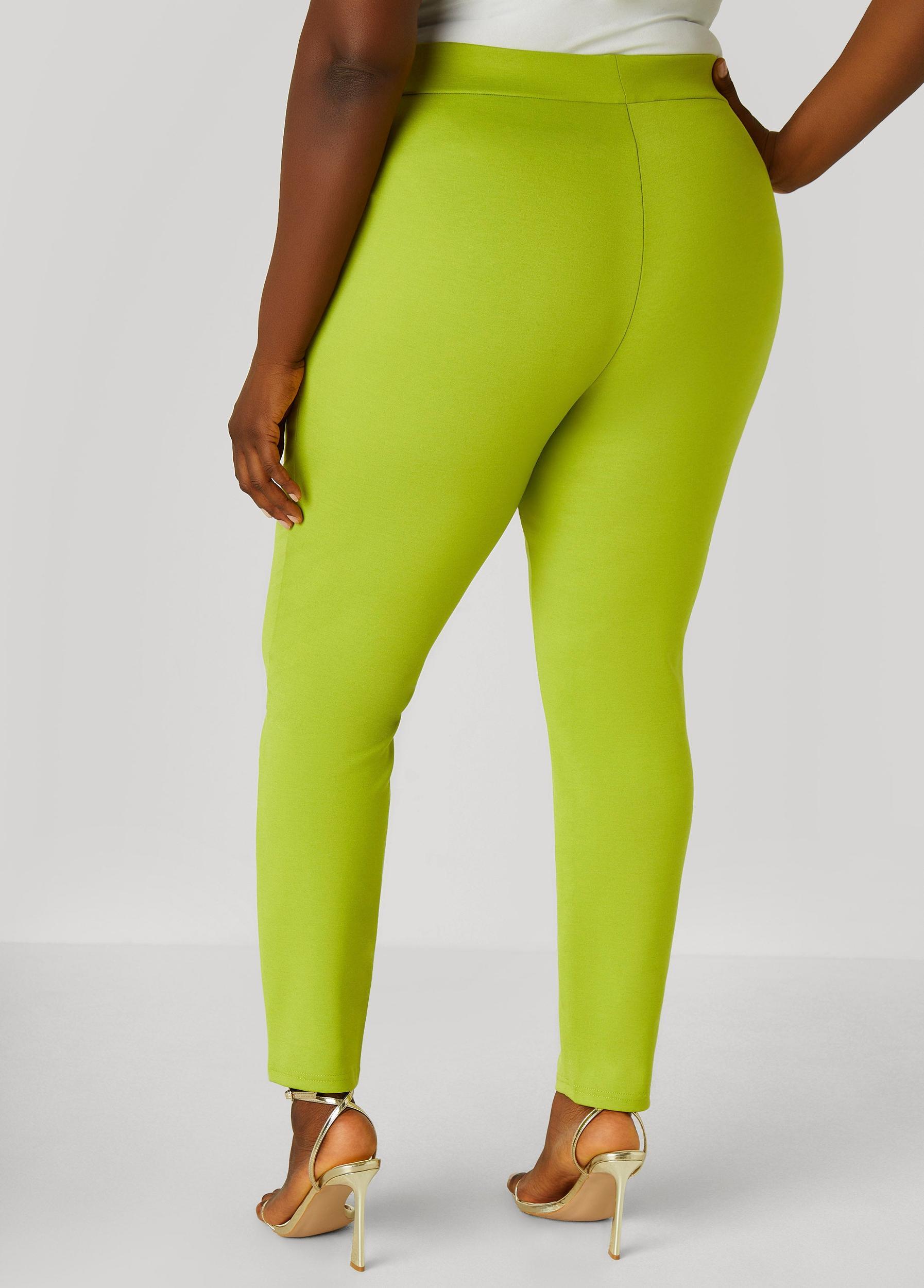 Ponte High Waist Pull On Leggings Product Image