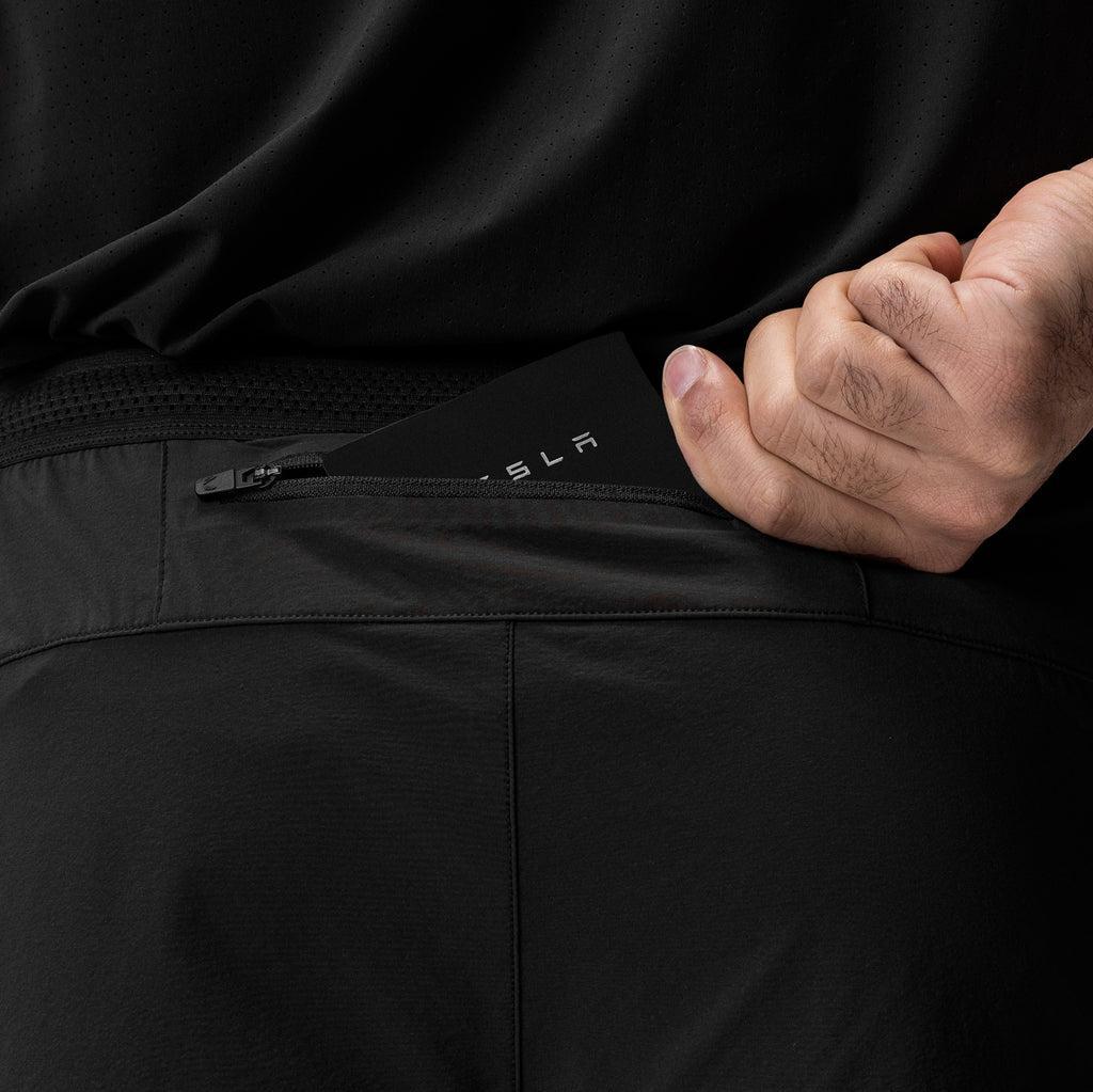 0953. Aerotex™ Hybrid Liner Short - Black/Black Male Product Image