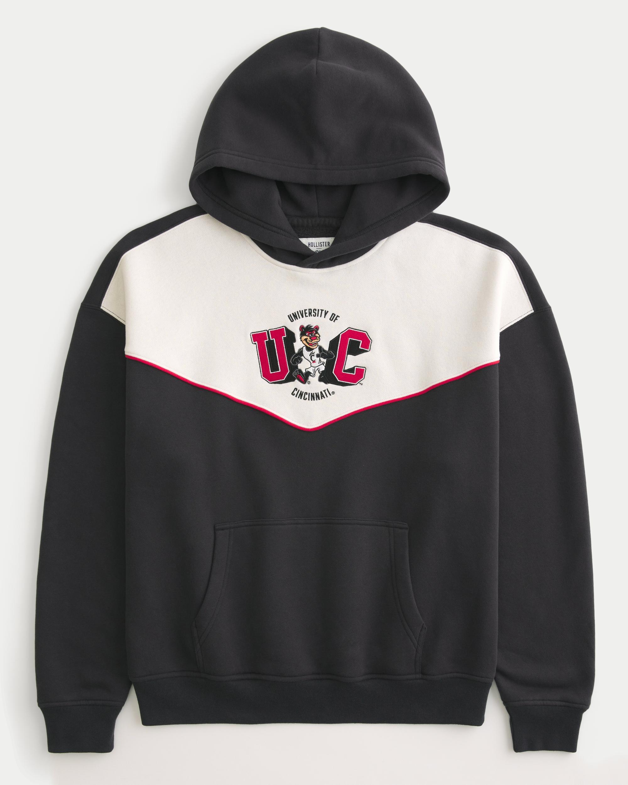 Boxy UConn Graphic Hoodie Product Image
