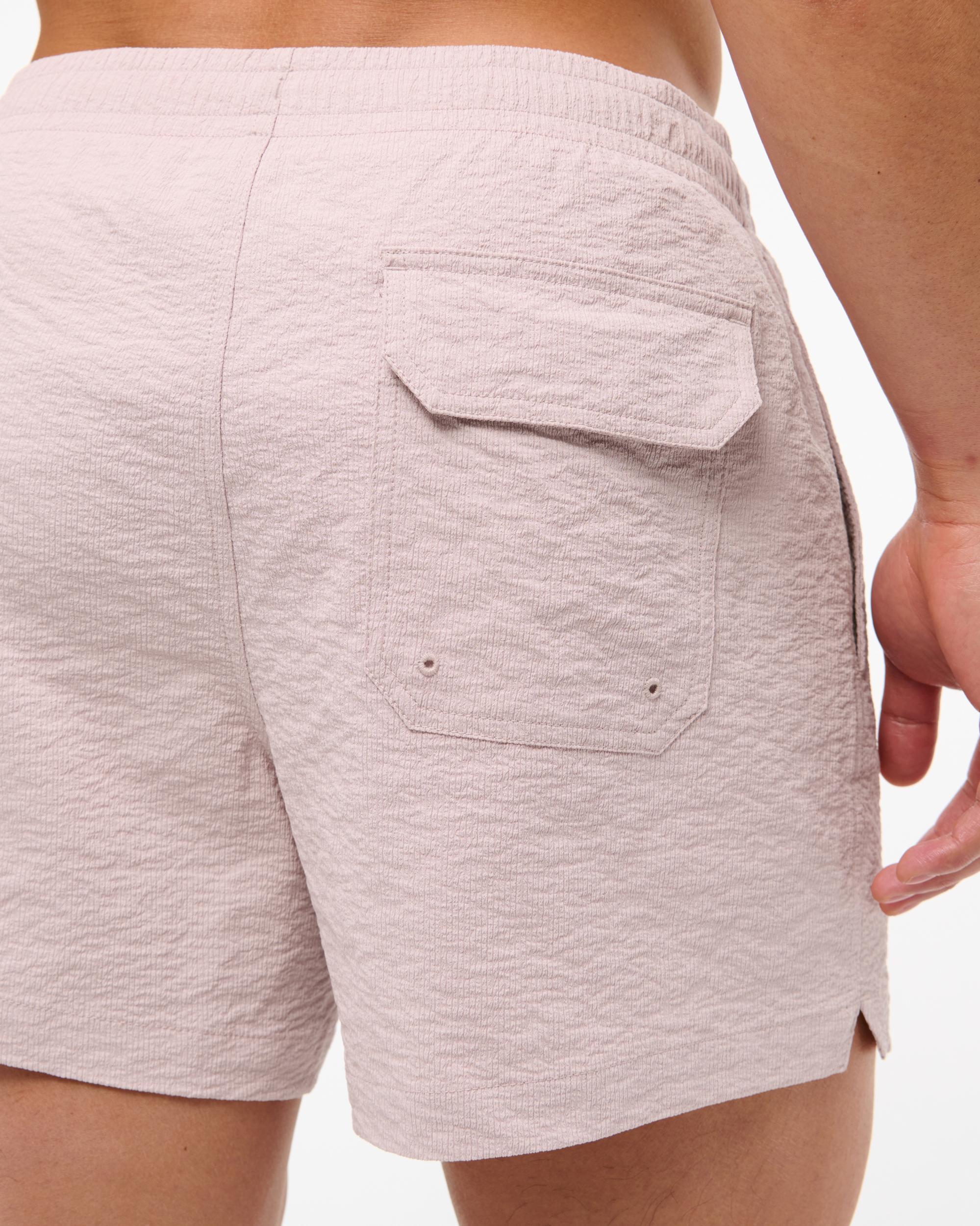 Pull-On Micro-Seersucker Swim Trunk Product Image