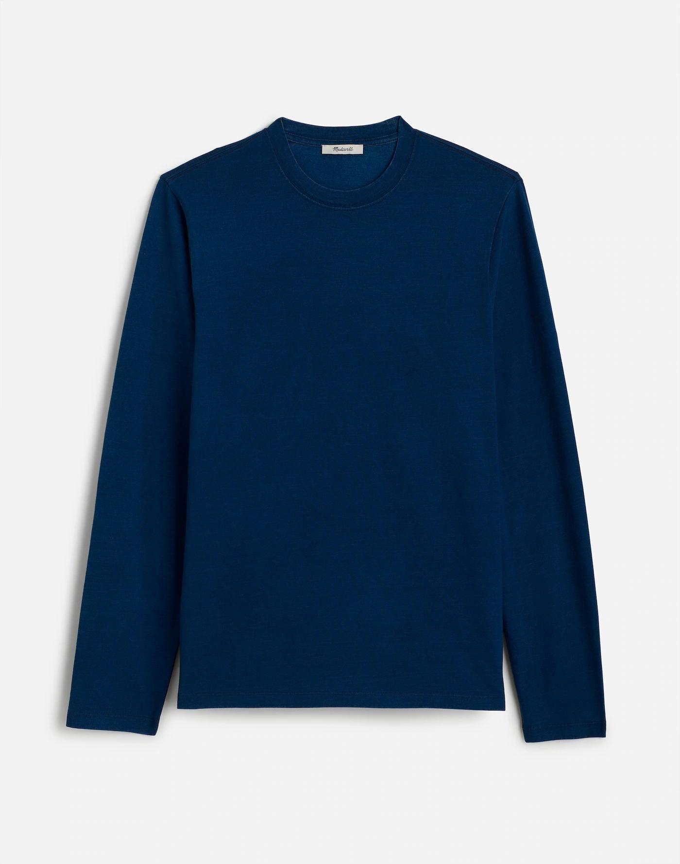 The Indigo-Dyed Long-Sleeve Vintage Tee Product Image