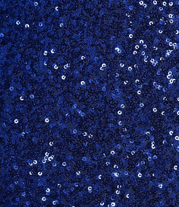 Honey and Rosie Spaghetti Strap Empire Seam Allover Sequin Dress Product Image