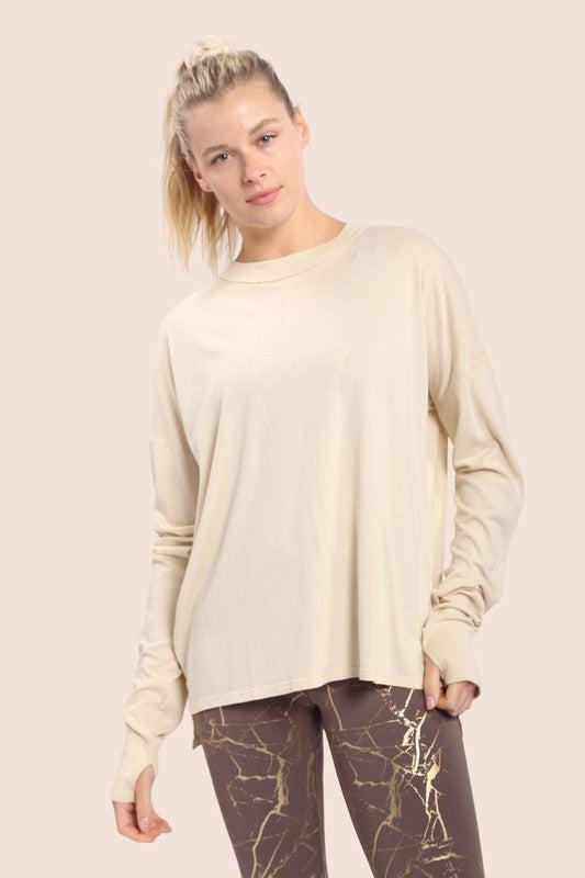 Mineral Wash Thumbhole Long Sleeve Tee Product Image