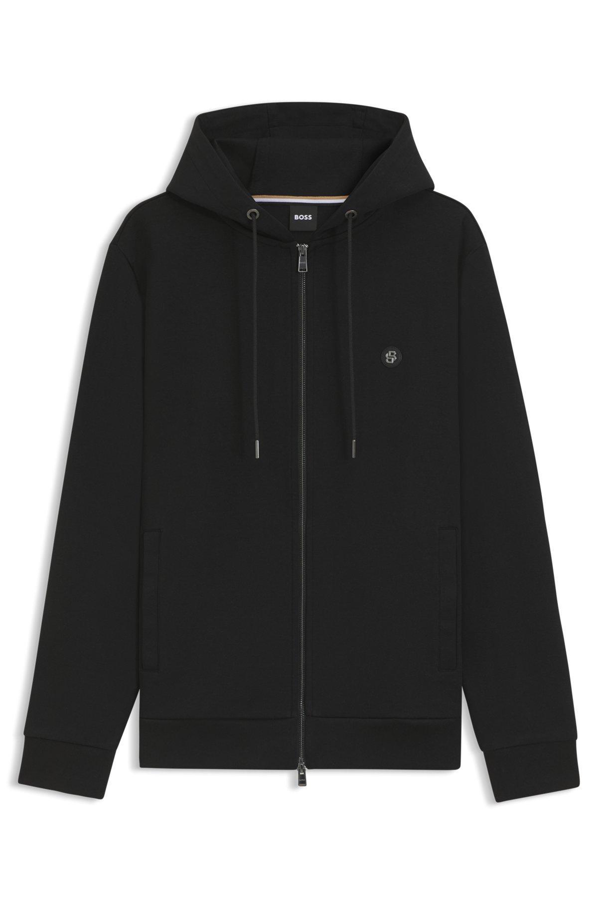 Zip-up hoodie with Double B monogram Product Image