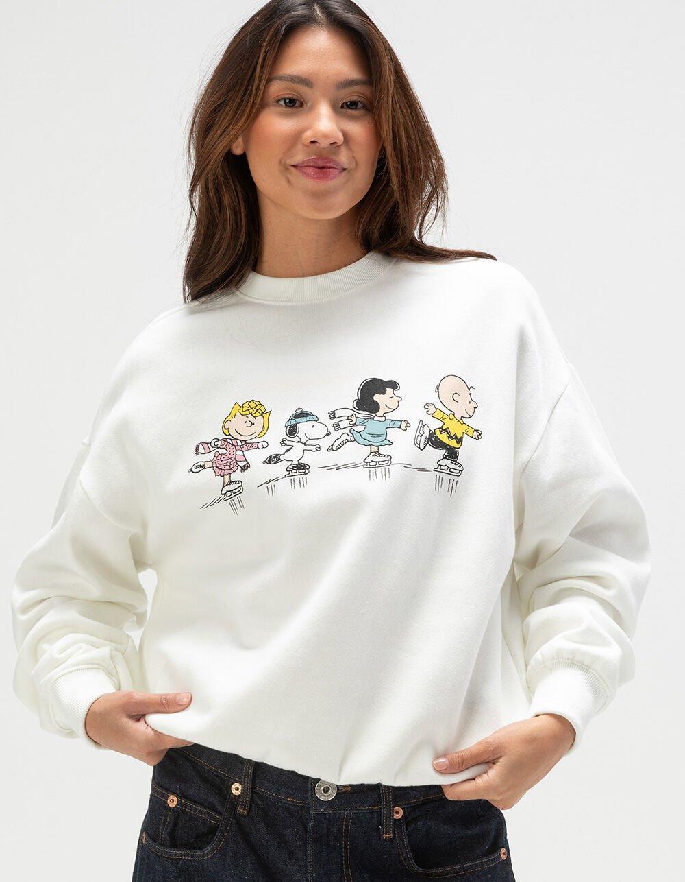 RSQ x Peanuts Squad Skating Mens Oversized Crewneck Sweatshirt Product Image