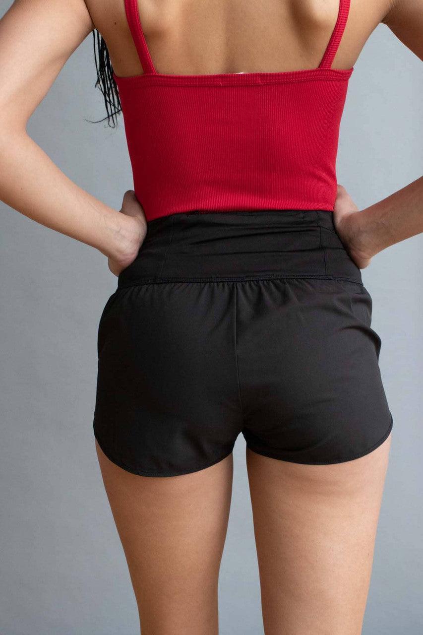 Black High Rise Speed Shorts Product Image