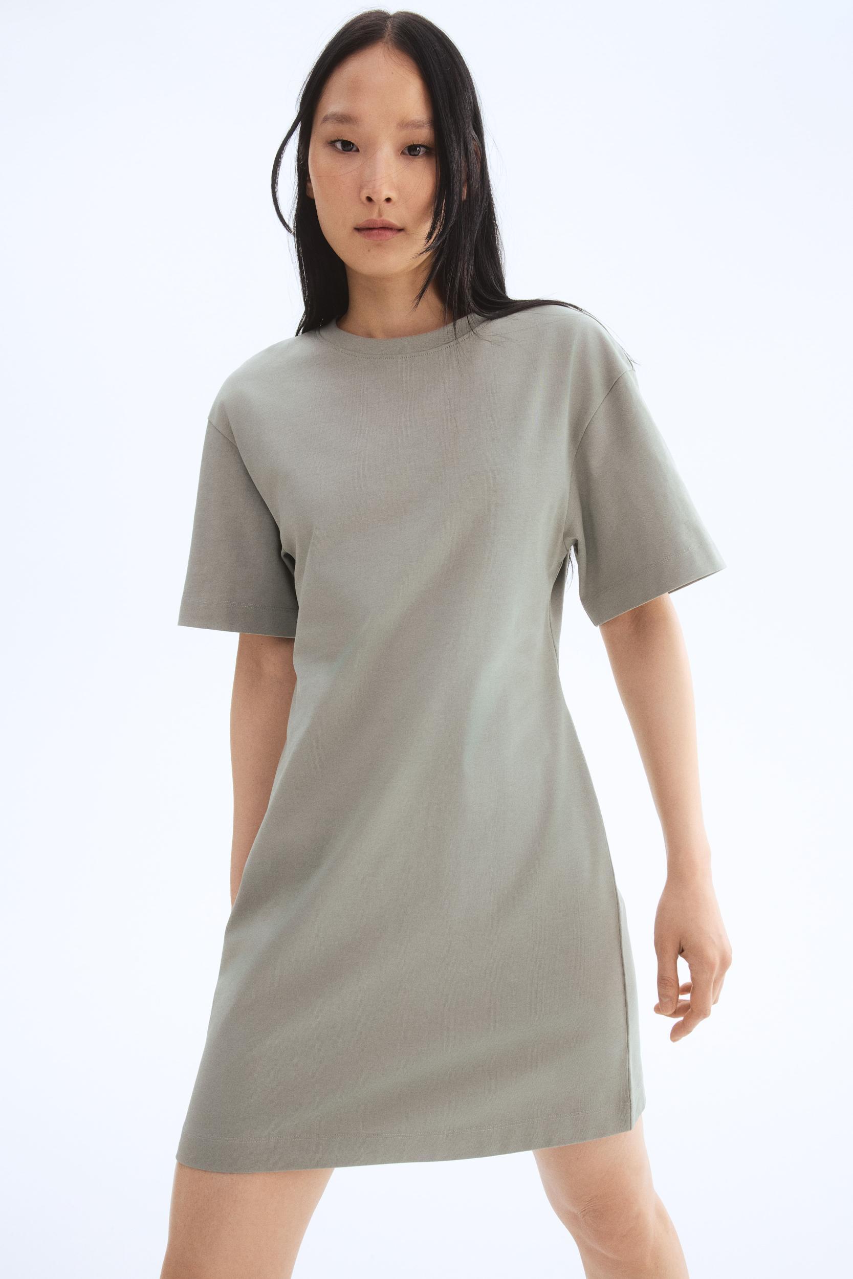 Defined-Waist T-Shirt Dress Product Image