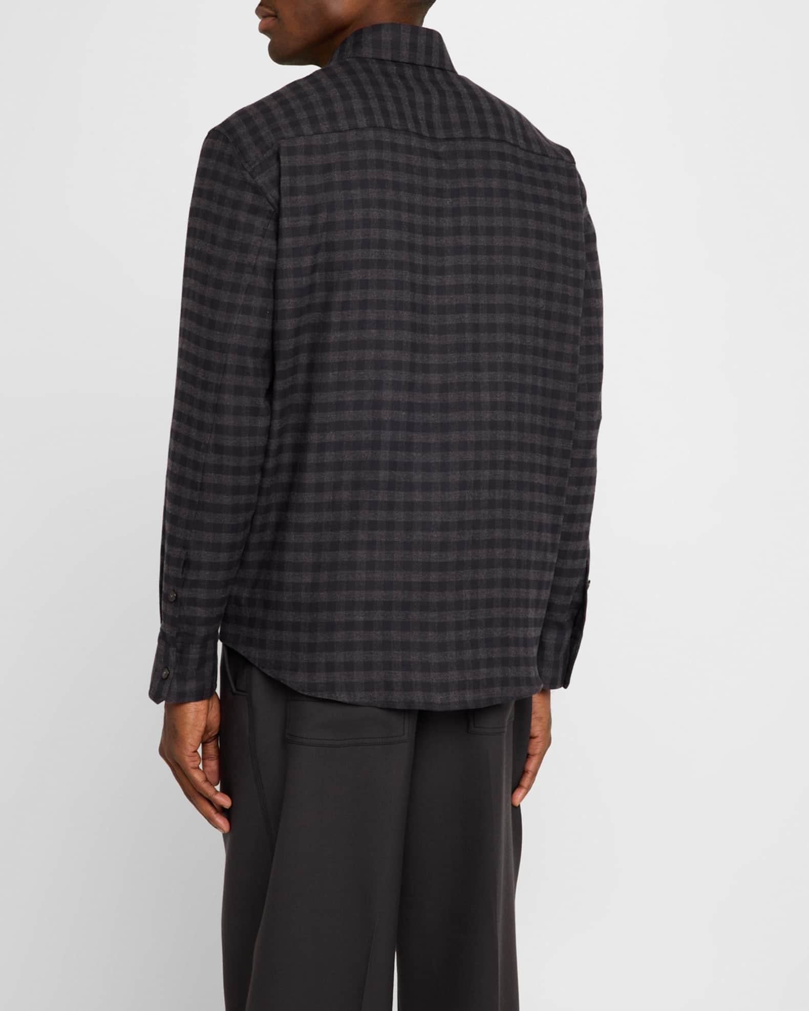 Men's Cotton Gingham Sport Shirt Product Image