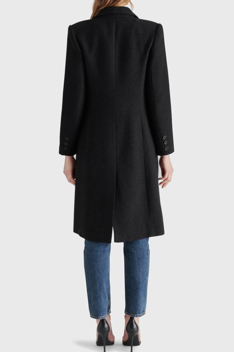 Prisie Longline Coat - Black Product Image