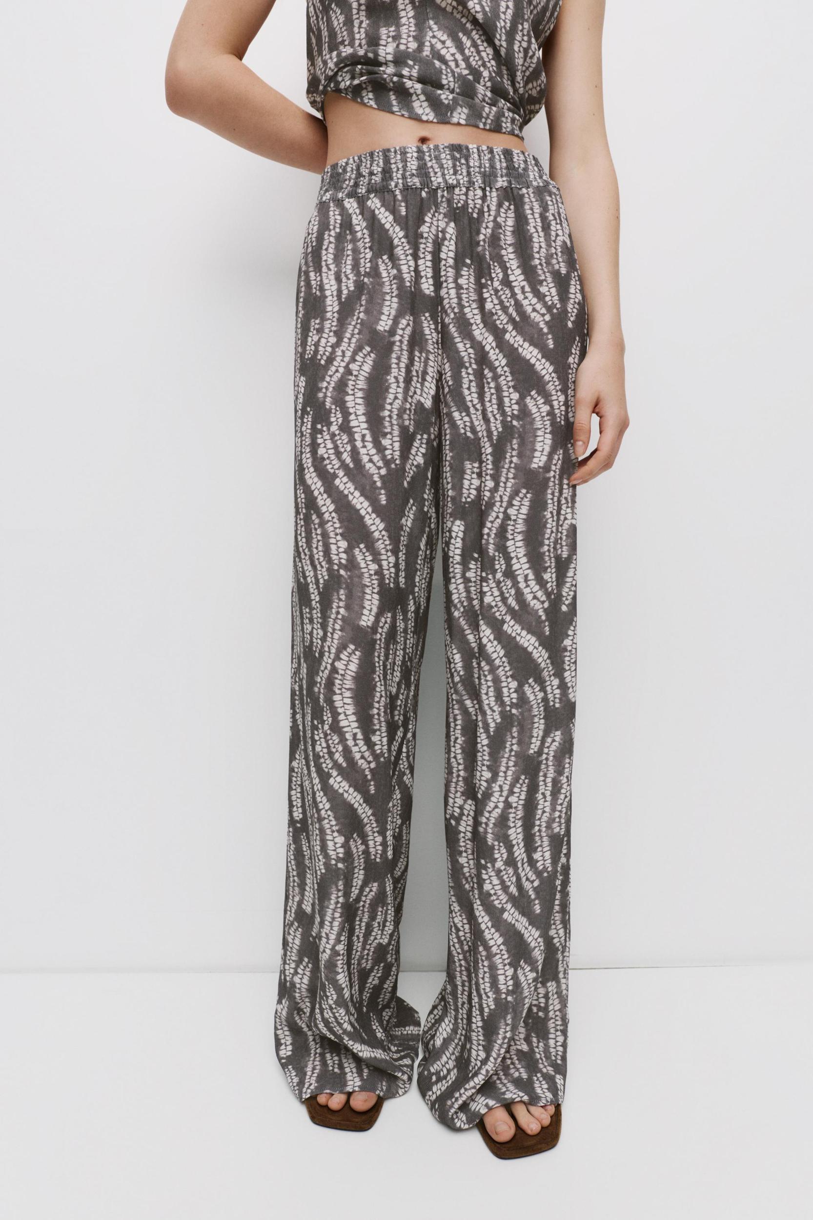 Printed palazzo pants Product Image