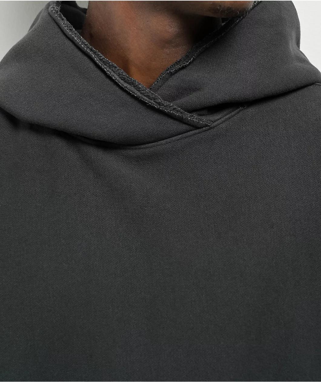 Champion Reverse Weave Crossover Black Vintage Dye Hoodie Product Image