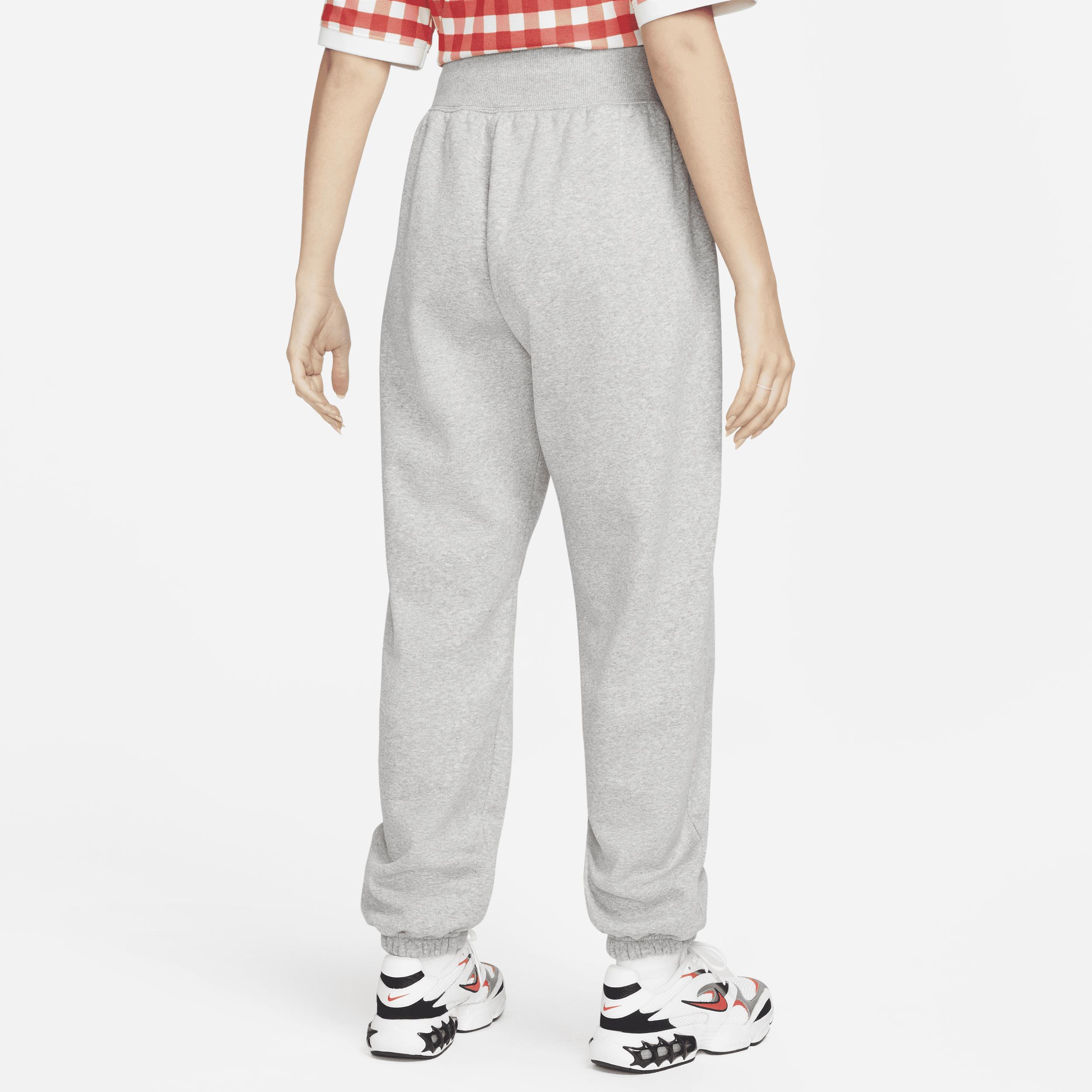 Nike Womens Style Fleece High Rise Pants - White/Black Product Image