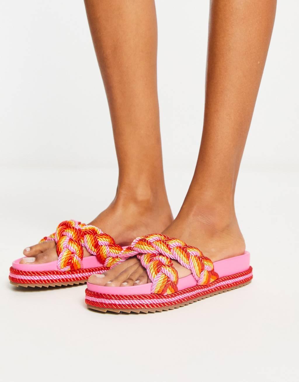 ASOS DESIGN Jasmine plaited espadrille footbed Product Image