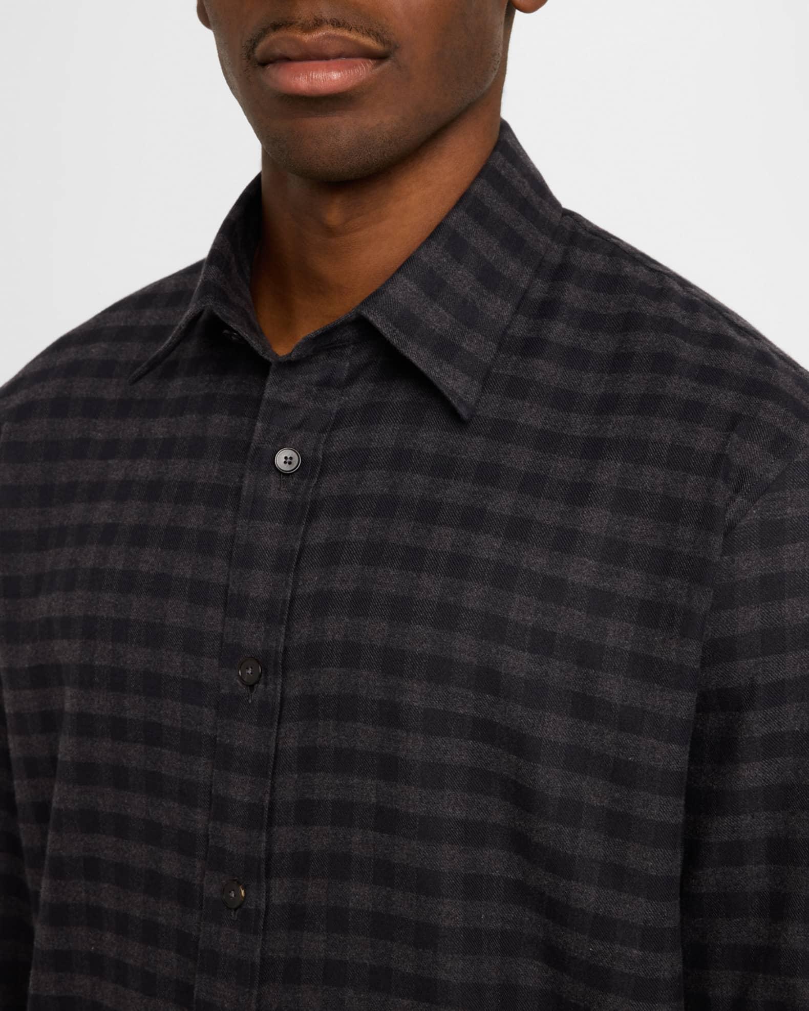 Men's Cotton Gingham Sport Shirt Product Image