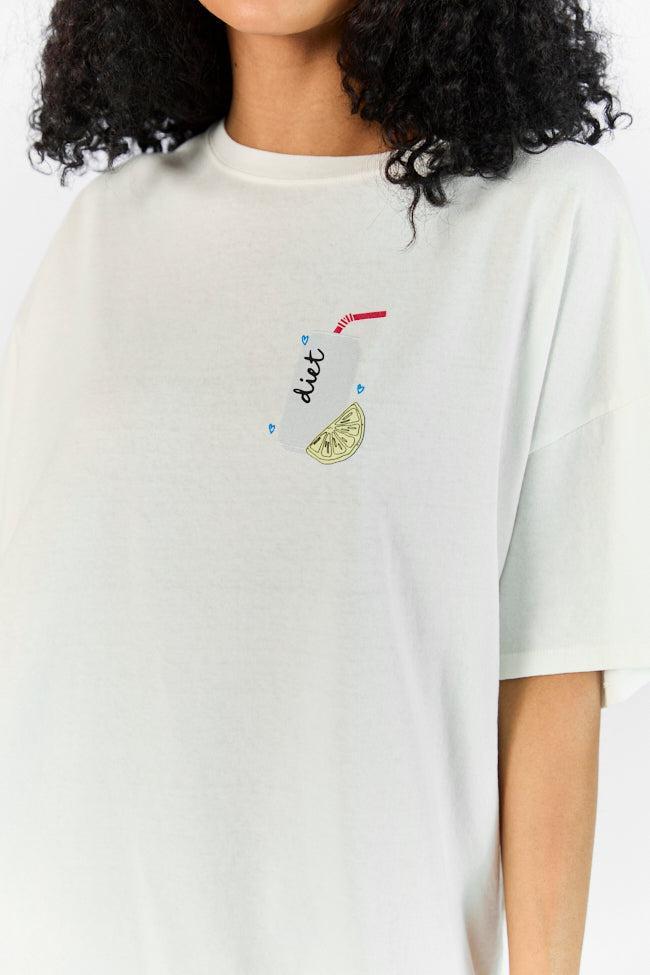 Diet Soda Off White Hyfve Oversized Graphic Tee SALE Product Image