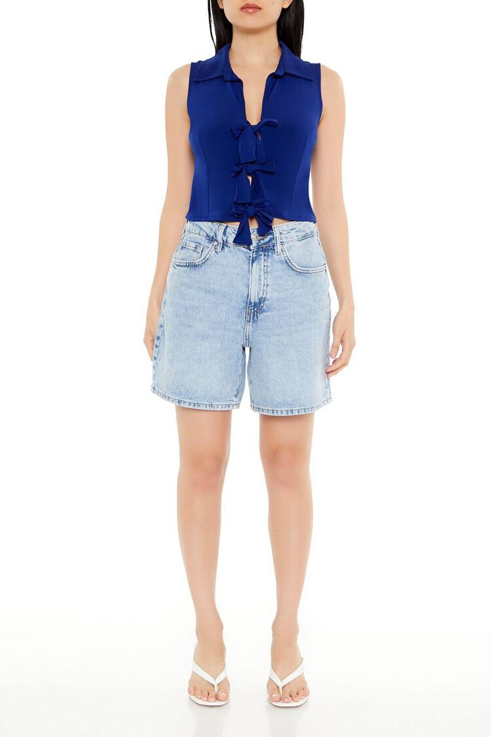 Sleeveless Bow Crop Top | Forever 21 Product Image