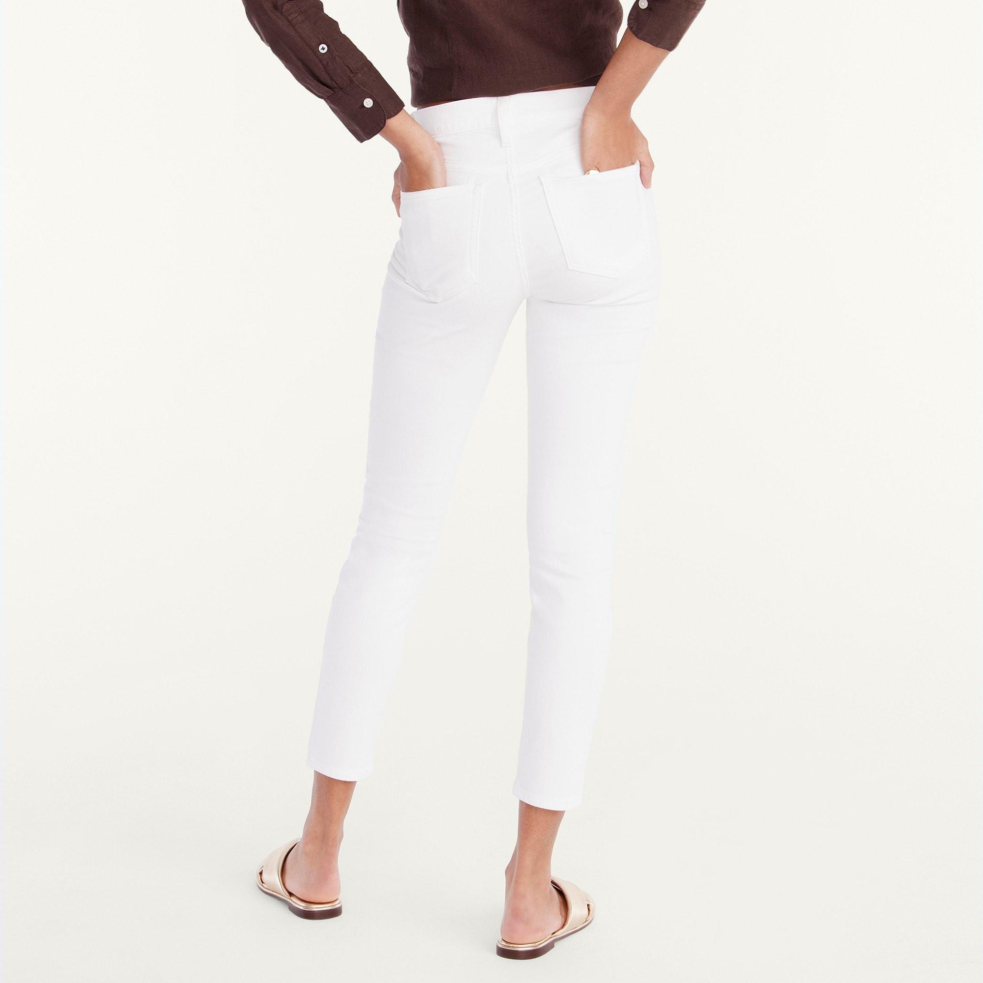 9" mid-rise toothpick jean in white Product Image