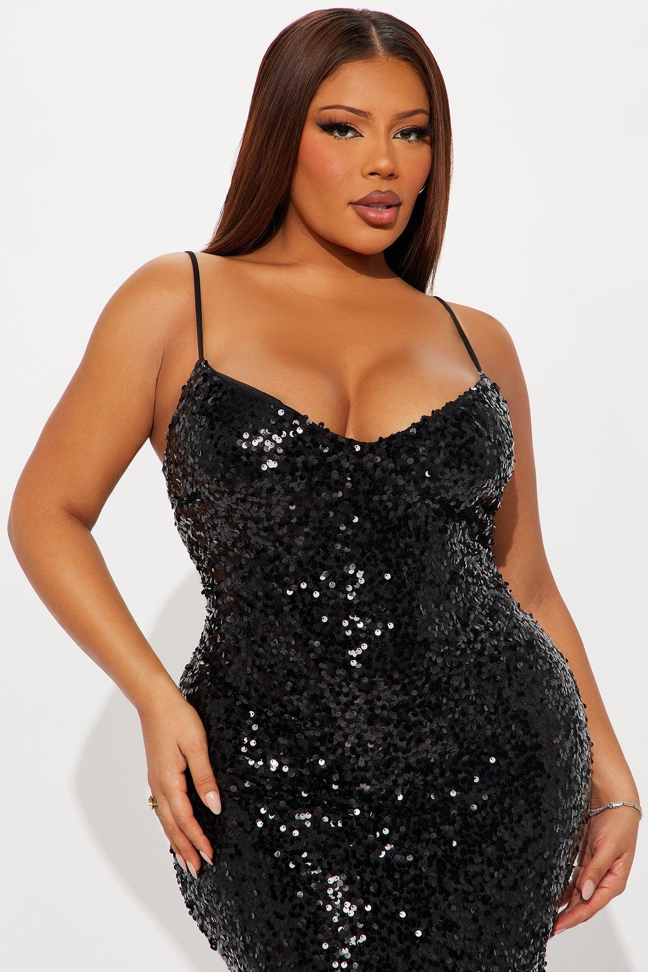 Midnights Sequin Gown - Black Female Product Image