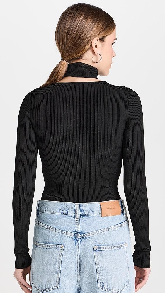 Coperni Cut-Out Knit Sweater | Shopbop Product Image