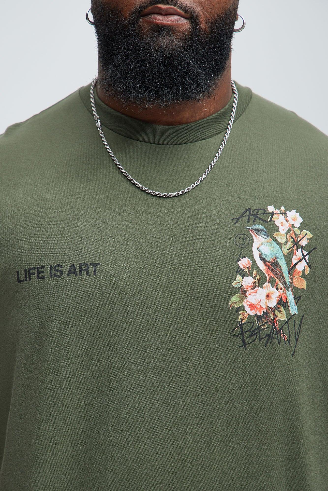 Creativity Of Life Short Sleeve Tee - Sage Product Image