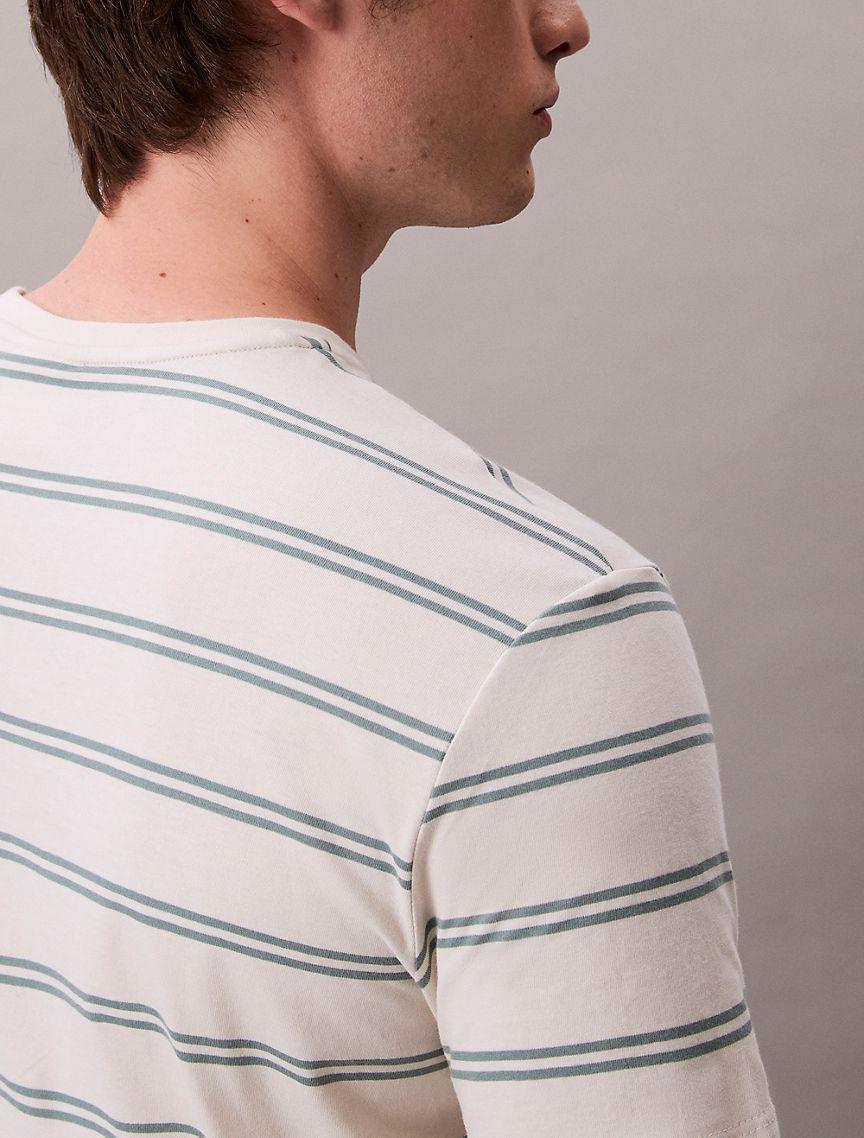 Liquid Touch Stripe Crewneck T-Shirt Product Image