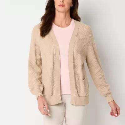 Liz Claiborne Womens Long Sleeve Open Front Cardigan Product Image